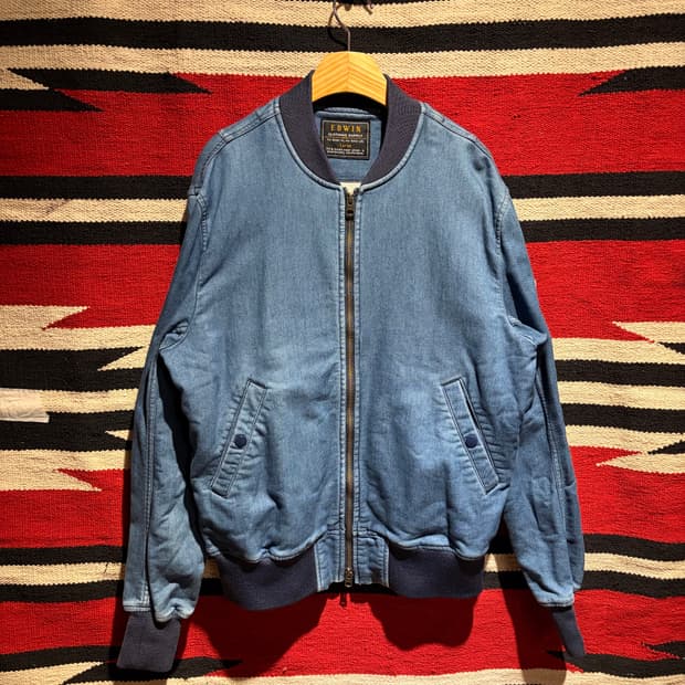 Edwin ma-1 denim blouson / 에드윈 데님 블루종 점퍼