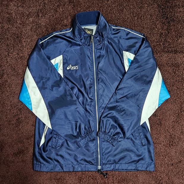 아식스 재팬 레트로 바람막이 M