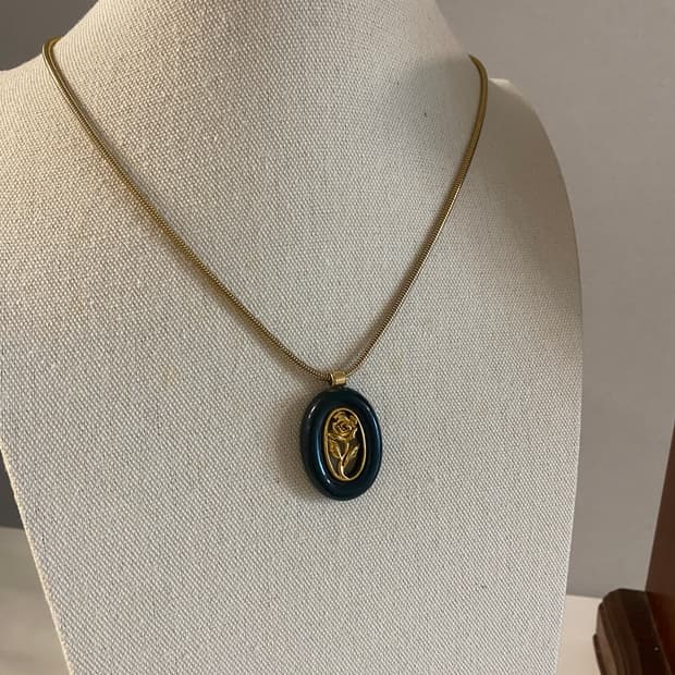 빈티지 로즈 골드 팬던트 목걸이