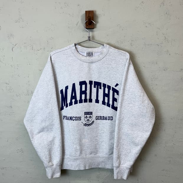 마리떼프랑소와저버 로고 프린팅 맨투맨