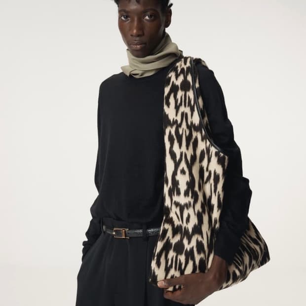 [구매] Recto leopard wool shoulder bag