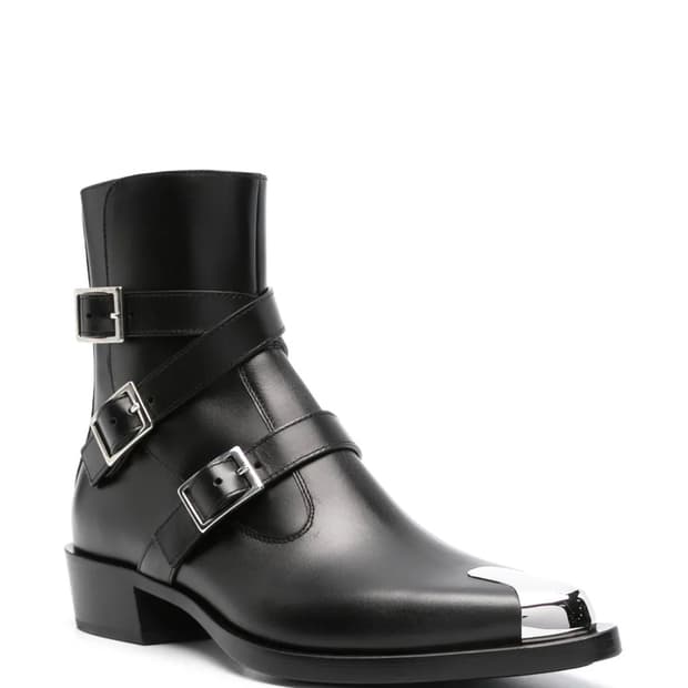 알렉산더 맥퀸 펑크 하네스 스틸토 부츠 42