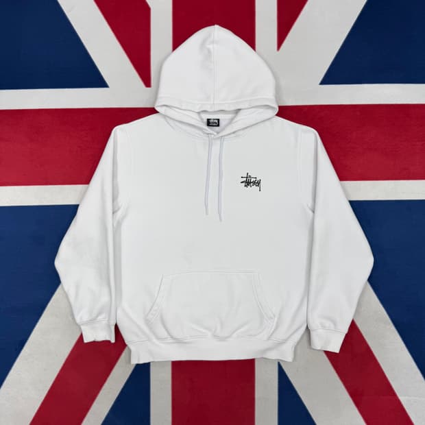 스투시 베이직 후드티 L