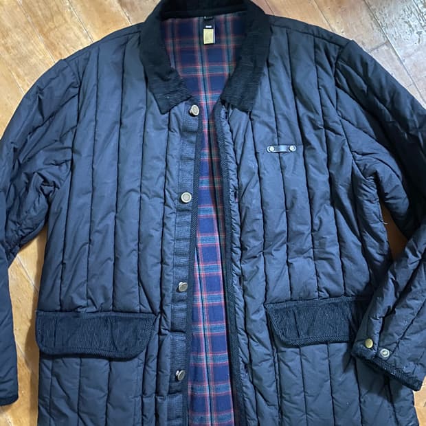 IIINSC 퀼팅 자켓 XL 무광블랙