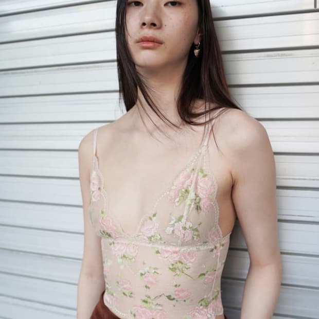 누아누 Rose Camisole Apricot