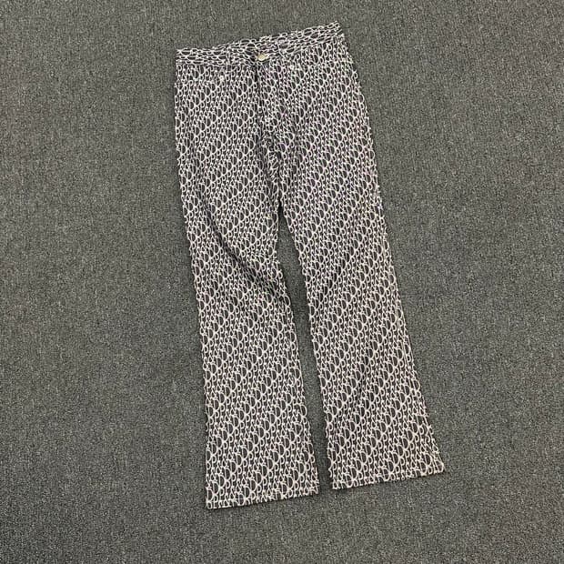 38)Japanese vintage 여성 모노그램 코튼팬츠