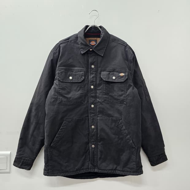 Dickies FLEX 워싱 블랙 셔츠 자켓 아우터