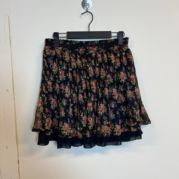 P026 빈티지 JPN 모리스타일 꽃무니 스커트 SIZE 38