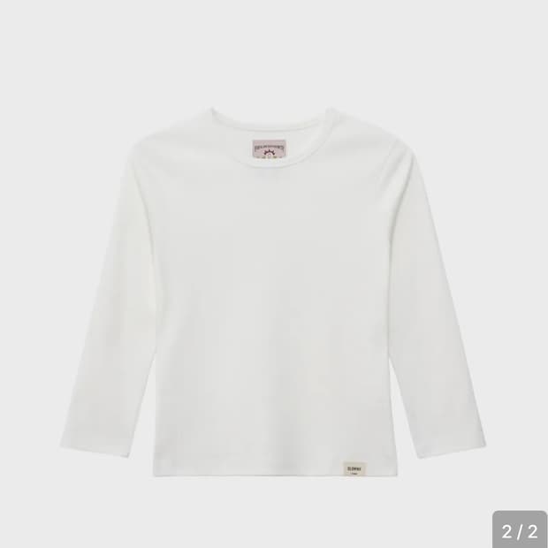 글로니 3/4 클래식 티 화이트