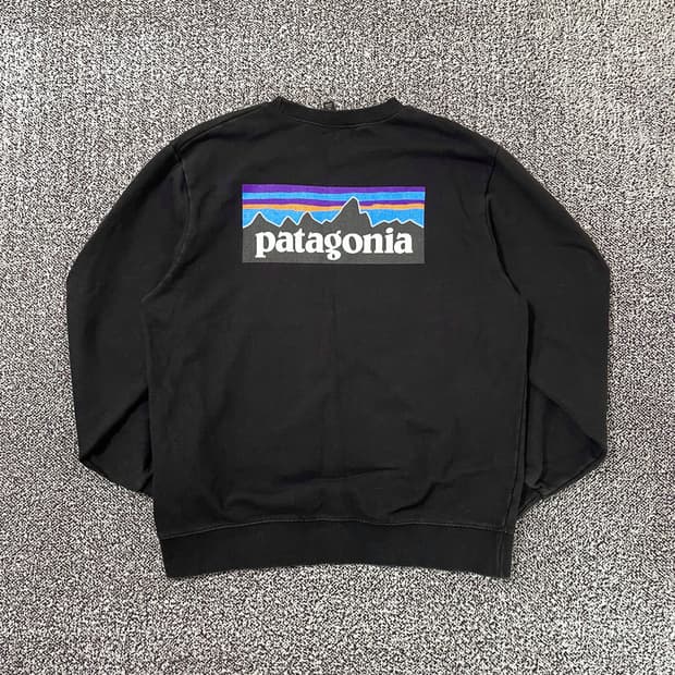 빈티지9. 파타고니아 P-6 로고 업라이절 크루넥 맨투맨 스웻셔츠