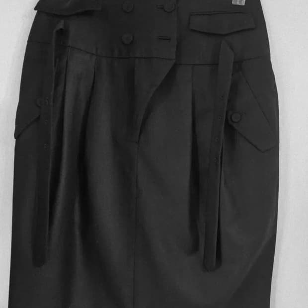 KUHO구호 울(모) 100% 스커트 ㅡ드라이완료