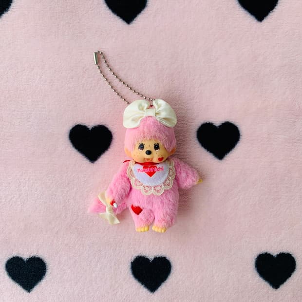 💗핑크 오토나랩 콜라보 몬치치 키체인