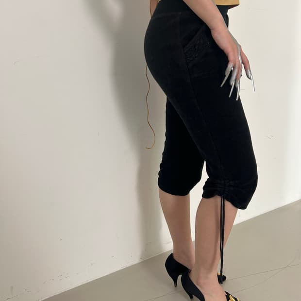 쥬씨꾸뛰르 7부 타월 트레이닝 팬츠