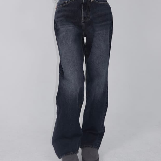 페일제이드 파인체리 와이드 데님 다크블루 M