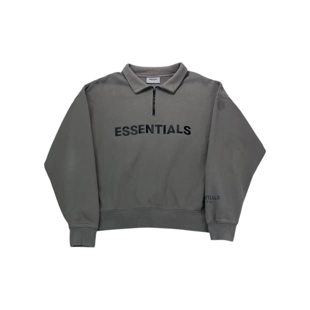 100 피오갓 에센셜 반집업 맨투맨 