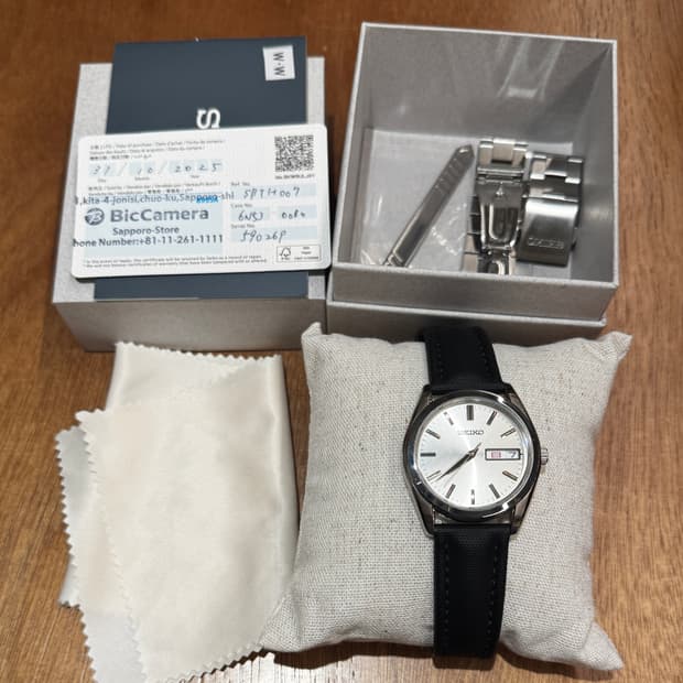 세이코SBTH007+아르템 클래식 세일클로스 스트랩