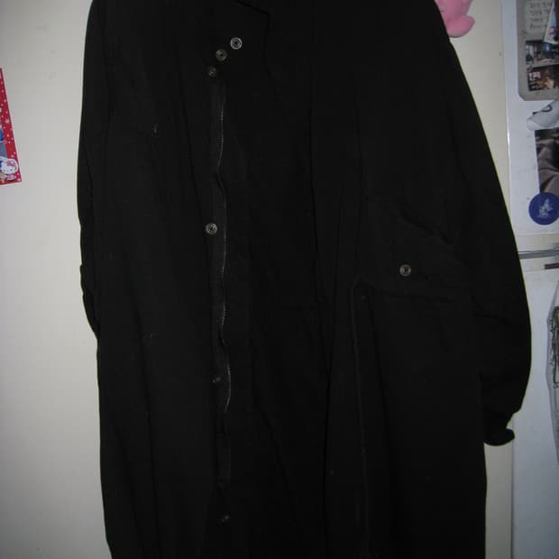 애프터먼데이 롱 사차리 점퍼 (블랙)