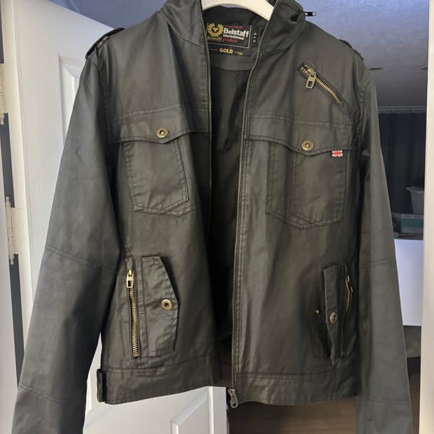 벨스타프 골드라벨 / 마호가니 왁스 코튼 블루종 야상 / 2xl 110