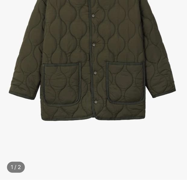 [미 시착 새 상품] 돈비레잇 퀼팅 자켓 카키