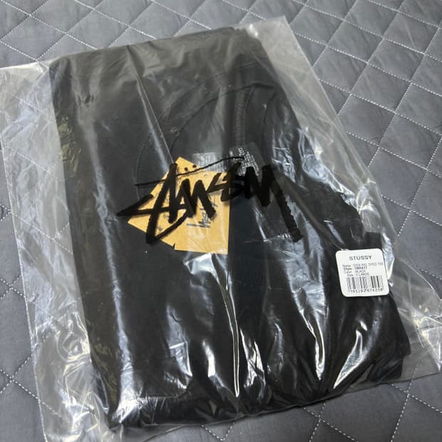 (크림 구매) 스투시 피그먼트 다이드 다이스 티셔츠 블랙