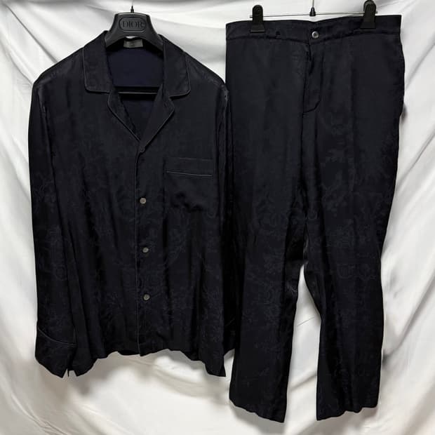 [S+급/48] 디올 플라워 실크 셔츠 셋업