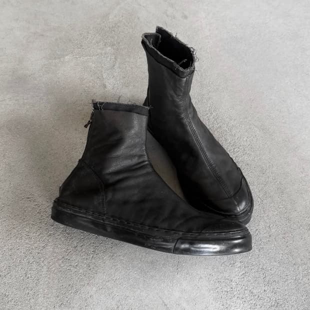 비리디안 레더 부츠 스니커즈