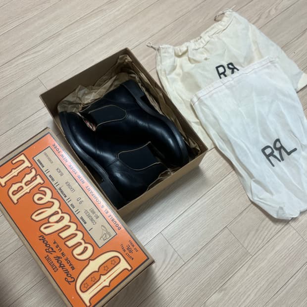 RRL 콩그레스 부츠 블랙 9D 새상품