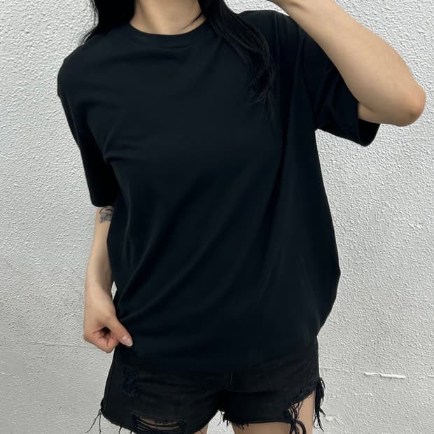 오라리 재팬 코튼 블랙 심플 반팔티 ( 발매가 20만원대 제품 + 최상 