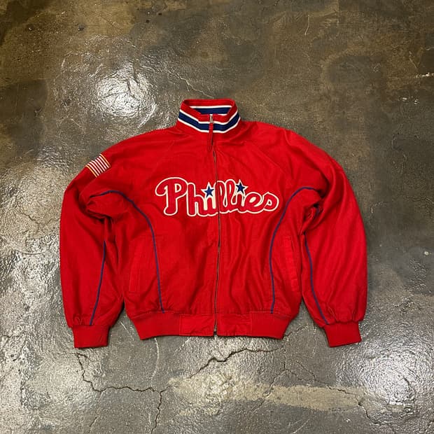 MLB 필리스 Phillies 레드 야구 점퍼 M