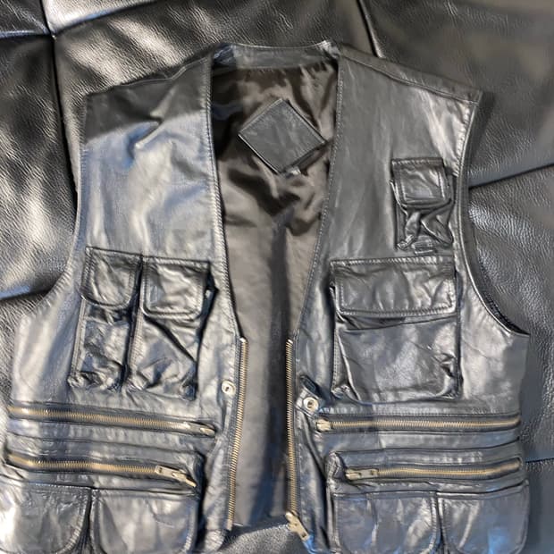 Vintage leather vest
