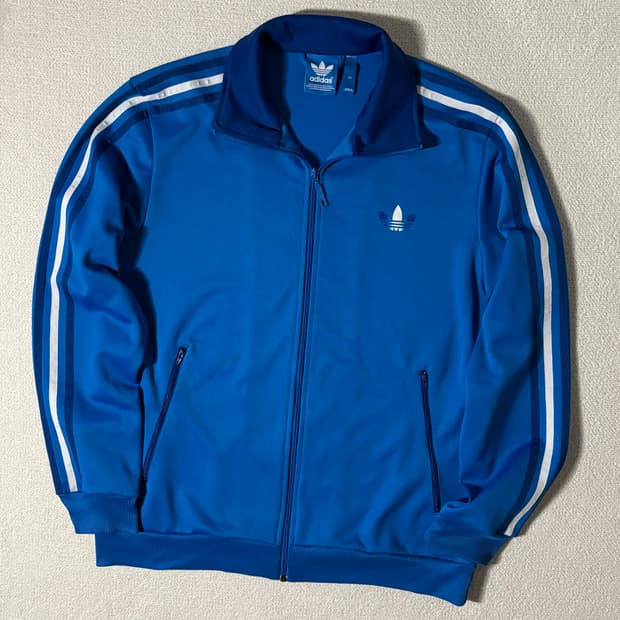 아디다스 파이어버드 블루 그라데이션 포인트 져지