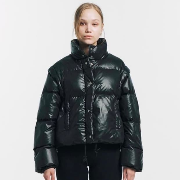 미네랄 스튜디오 투웨이 푸퍼 패딩 블랙