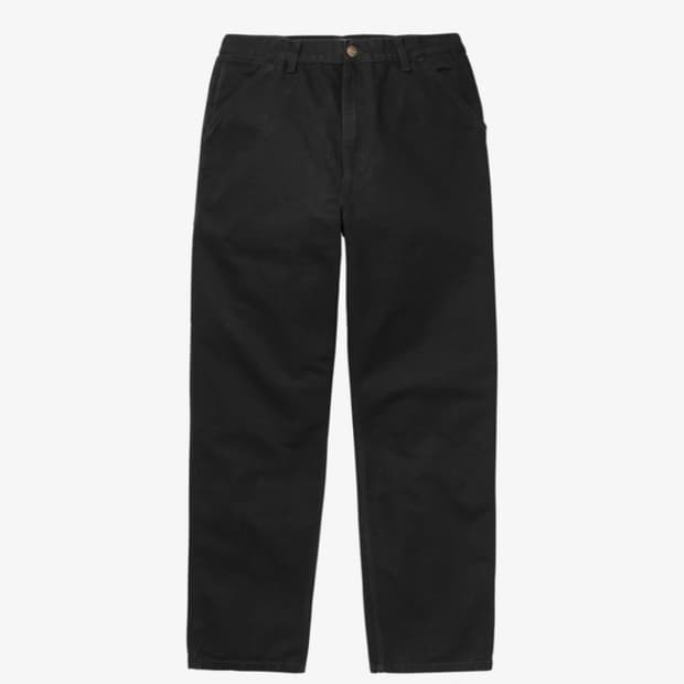 칼하트WIP 싱글니팬츠 블랙