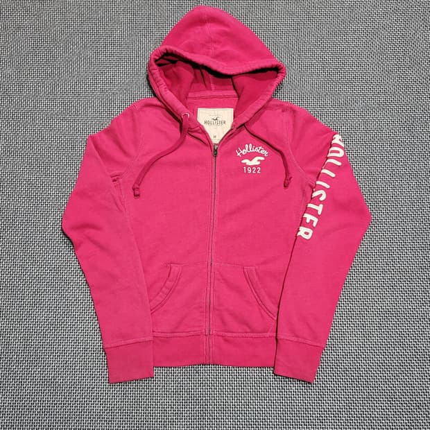 (여성) 홀리스터 후드집업 핑크 (M)