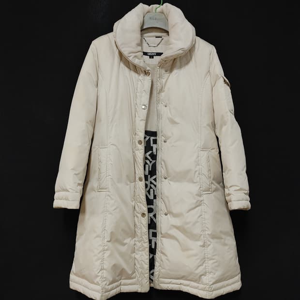 DKNY 디케이엔와이 여성 내부융털 오리털 롱패딩