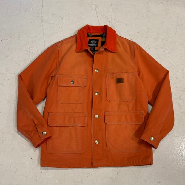 디키즈 오렌지 덕 캔버스 워크 자켓