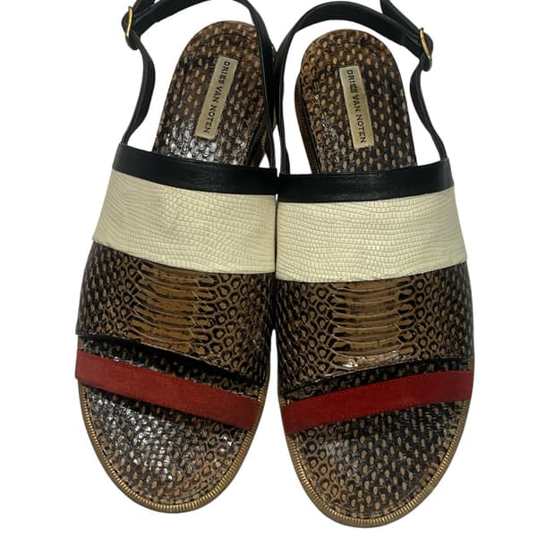Dries van noten 뱀피 샌들