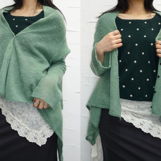 Mint drift cardigan