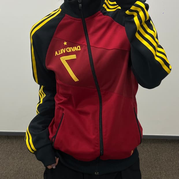 Adidas 아디다스 david villa 레드옐로우 배색져지