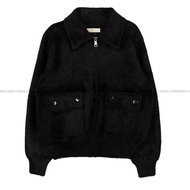 릿킴 FLAP POCKET FUR ZIP-UP 블랙