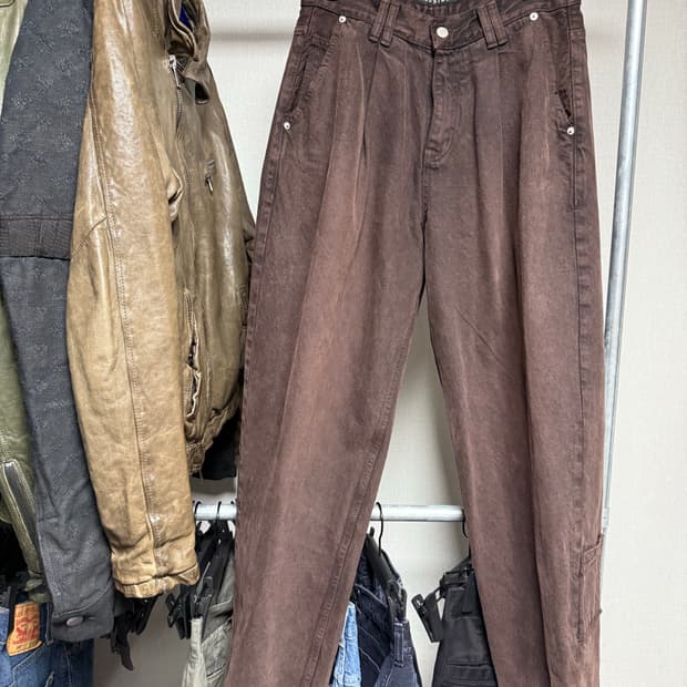이에스씨 스튜디오 color washing denim pocket pan