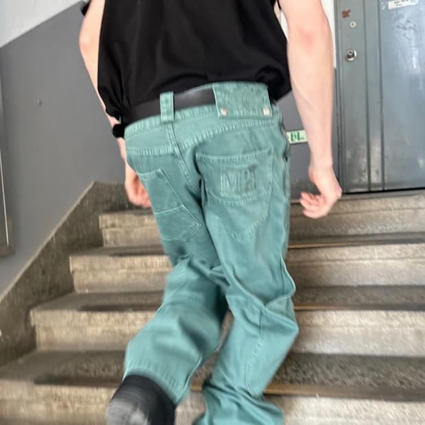 MPa CALF POCKET PANTS (EMERALD)