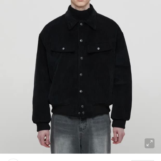 파브레가 코듀로이 블루종 자켓