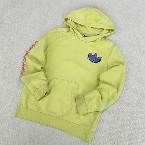 아디다스 옐로우 아동용 맨투맨 