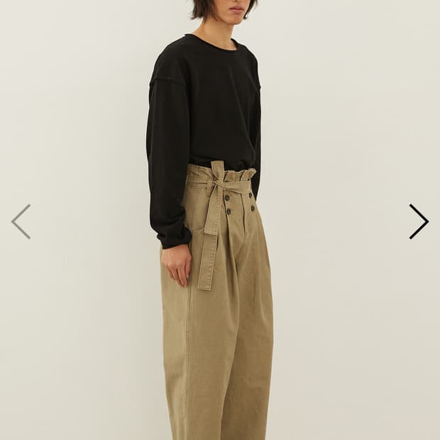 Naanana pleats belted pants