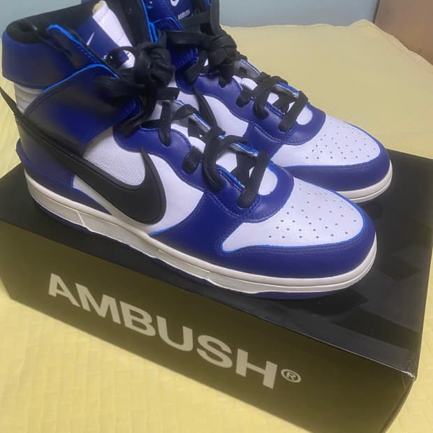 [새상품]나이키 앰부쉬 엠부쉬 덩크 하이 285 딥 로얄 블루