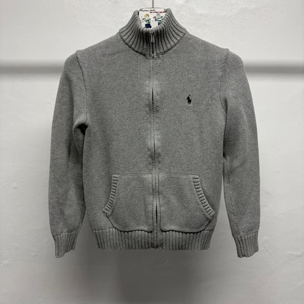 폴로 니트 집업