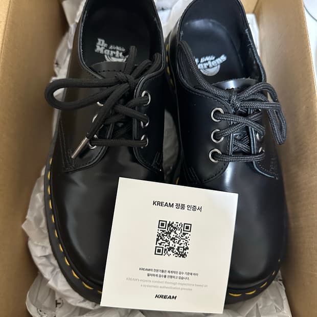 닥터마틴 1461 쿼드 블랙 220(UK 3) 수수료 구매자