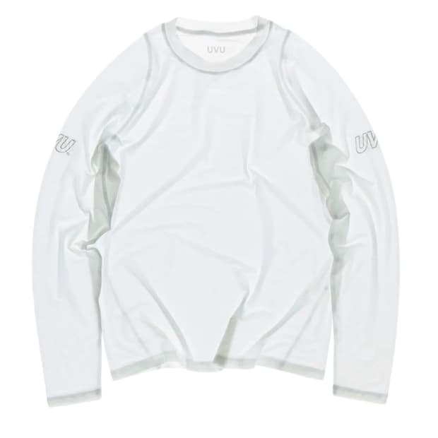UVU 롱슬리브 러닝 탑 화이트 M