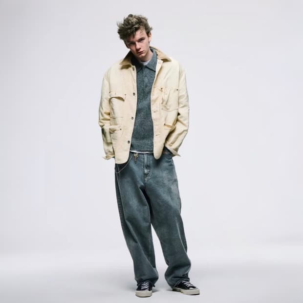 25fw Vintage Silk Hemp Coverall Jacket